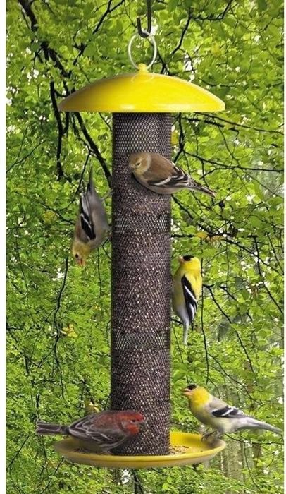 Yellow Straight-Side Finch Tube Feeder - Berry Hill - Country Living Products