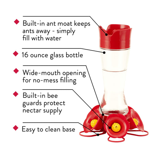 Pinch Waist Hummingbird Feeder - Berry Hill - Country Living Products