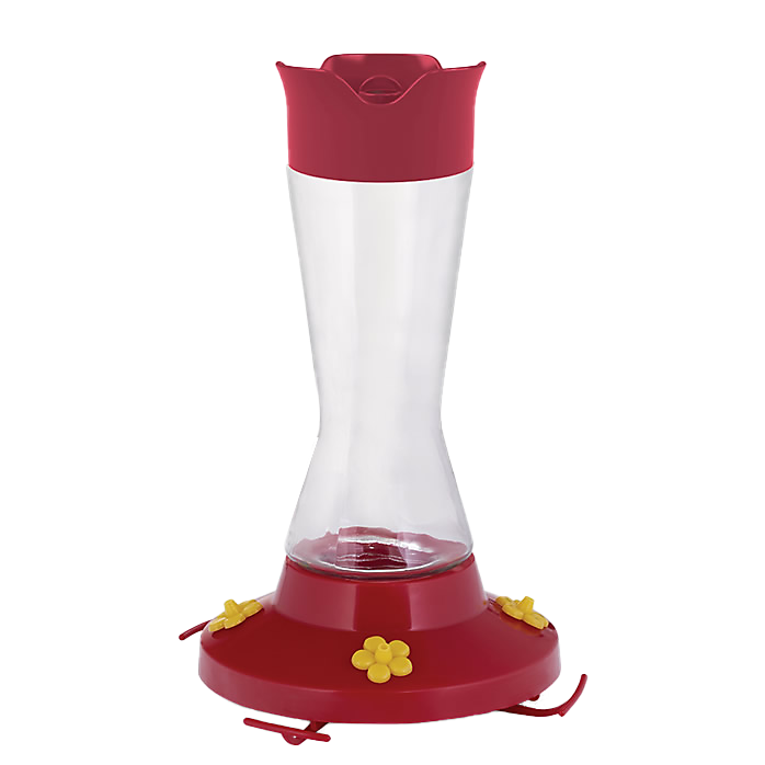 Hummingbird Feeder - Pinch Waist Glass 16oz - Berry Hill - Country Living Products