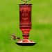 Hummingbird Feeder - Antique Red Glass Bottle - Berry Hill - Country Living Products
