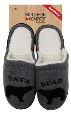 Papa Bear Rubber Sole Slipper - Berry Hill - Country Living Products