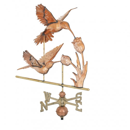 Double Hummingbird Polished Weathervane - Berry Hill - Country Living Products