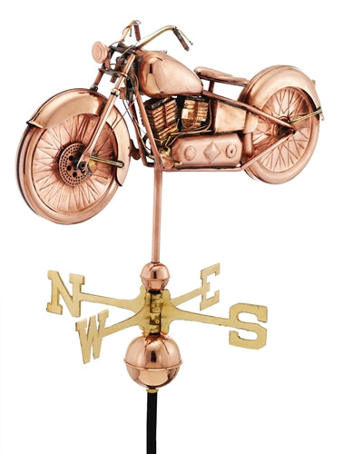Motorcycle Weathervane - Polished Copper - Berry Hill - Country Living Products