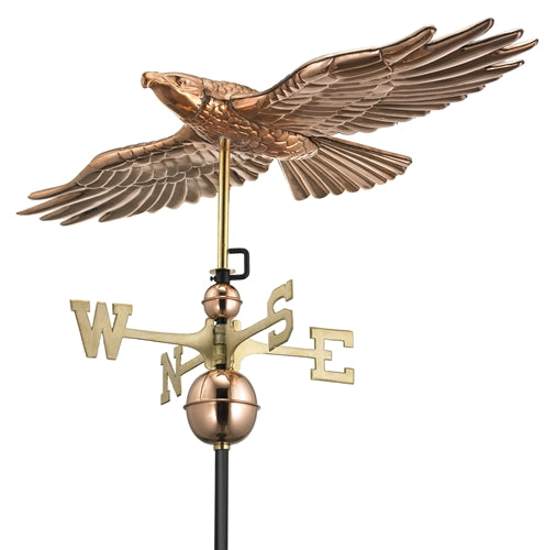 Redtail Hawk Weathervane - Polished Copper - Berry Hill - Country Living Products