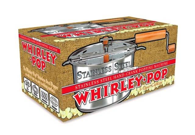 Whirley Pop Popcorn Popper - Stainless Steel Popper