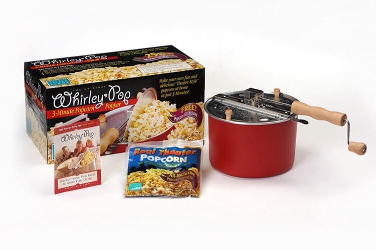 Whirley Pop Popcorn Popper Barn Red Popper — Berry Hill