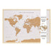 Personalized Travel Map - 37" x 24" - Berry Hill - Country Living Products