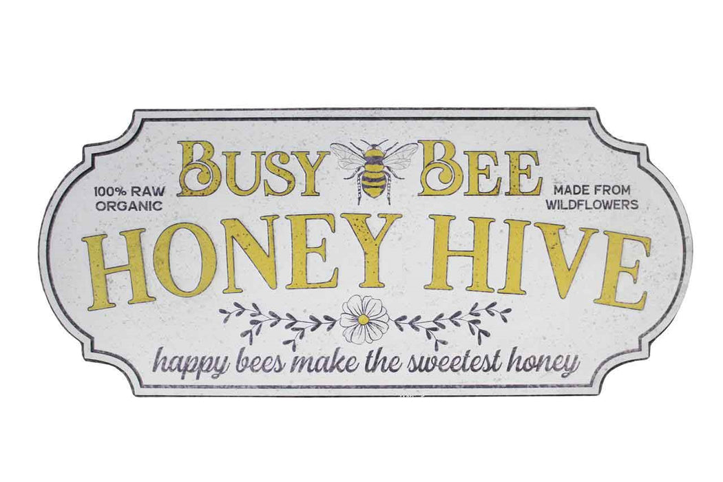 "Busy Bee Honey Hive" Metal Sign - Berry Hill - Country Living Products