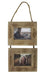 Hanging Wood Double Frame -5x7 - Berry Hill - Country Living Products