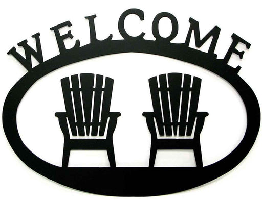 Muskoka Chair "Welcome" Sign - LG - Berry Hill - Country Living Products