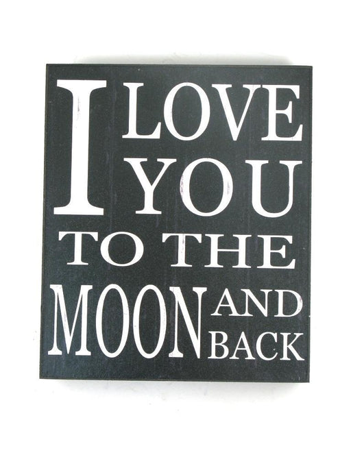 Shelf Plaque - To The Moon And Back - Berry Hill - Country Living Products