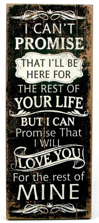 Wooden Sign - I Can't Promise.. - Berry Hill - Country Living Products