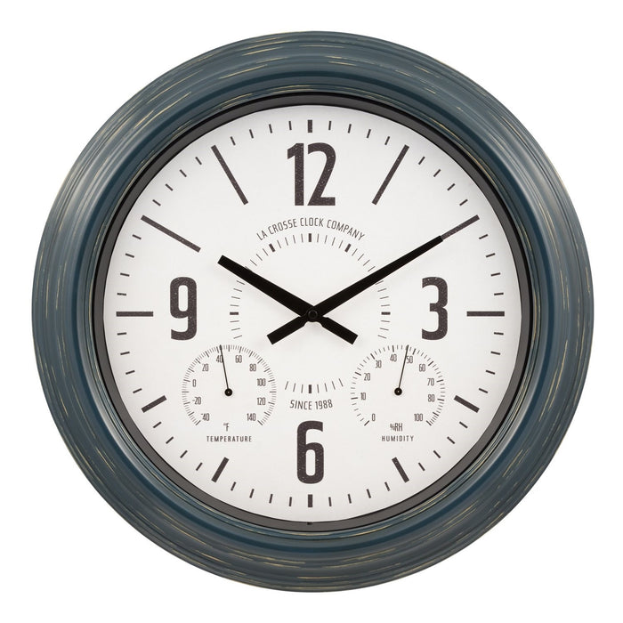 Indoor/Outdoor Dark Metal Wall Clock - 18" - Berry Hill - Country Living Products