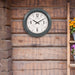 Indoor/Outdoor Dark Metal Wall Clock - 18" - Berry Hill - Country Living Products