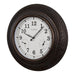 Indoor/Outdoor Poly Brown Resin Wall Clock - 22" - Berry Hill - Country Living Products