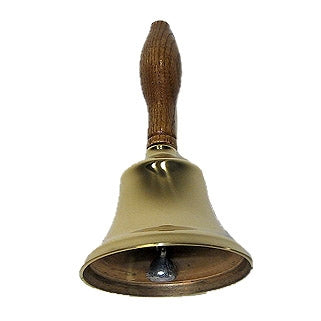Generic Finest Copper Hand Bell With Wooden Handle For School Restaurant