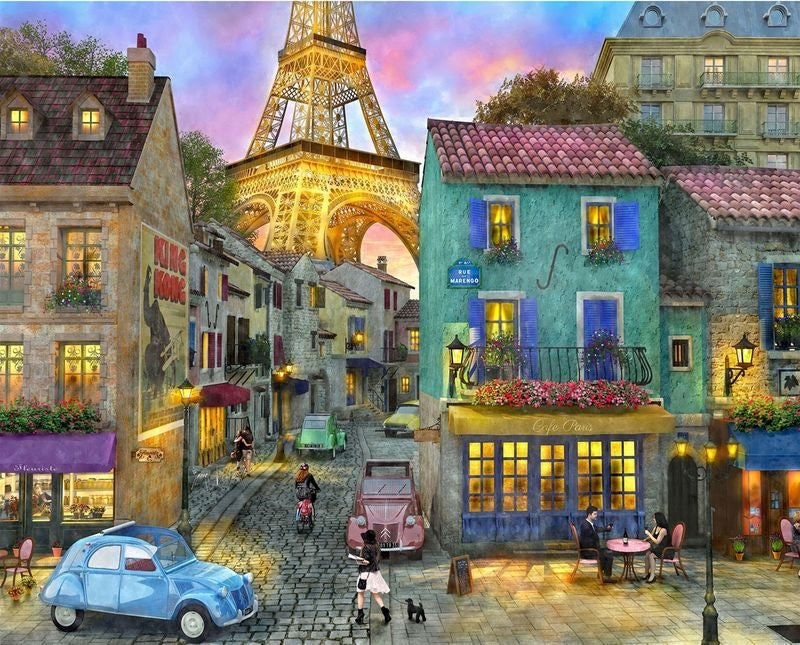 Springbok Puzzle - Eiffel Magic - 1000 pieces - Berry Hill - Country Living Products