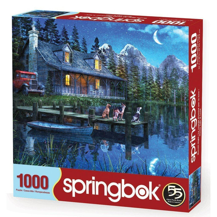 Springbok Puzzle - Moonlit Night - 1000 piece - Berry Hill - Country Living Products