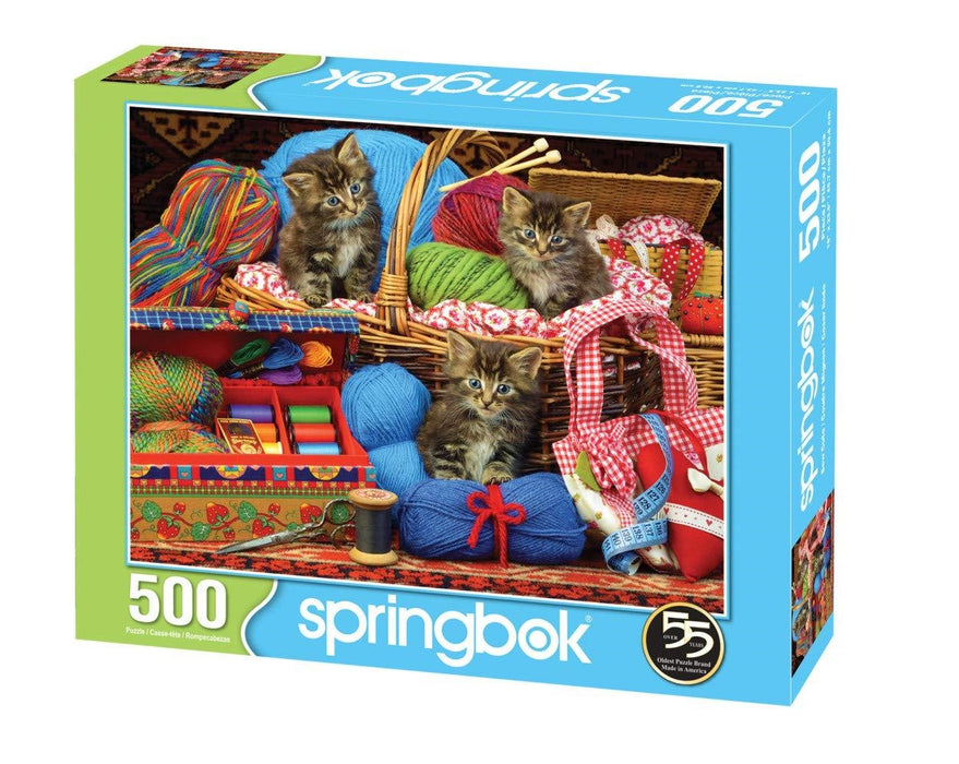 Springbok Puzzle - Sew Cute - 500 piece - Berry Hill - Country Living Products