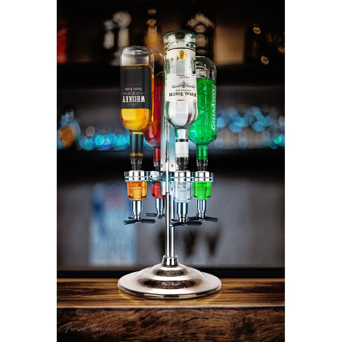 Liquor Caddy - 4 bottle dispenser - Berry Hill - Country Living Products