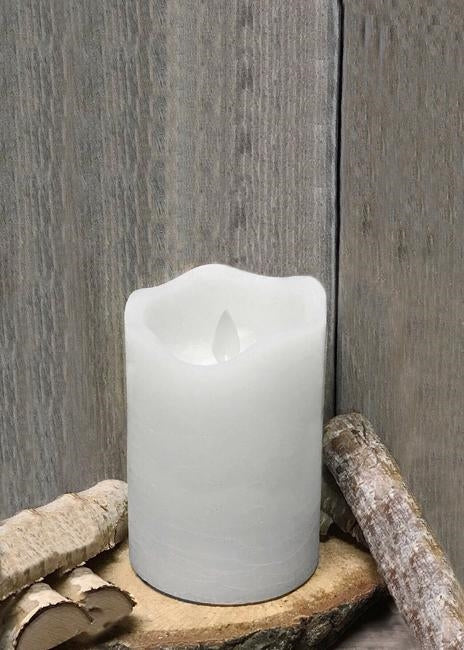 White Real Wax Flameless LED Candle - 3X5" - Berry Hill - Country Living Products