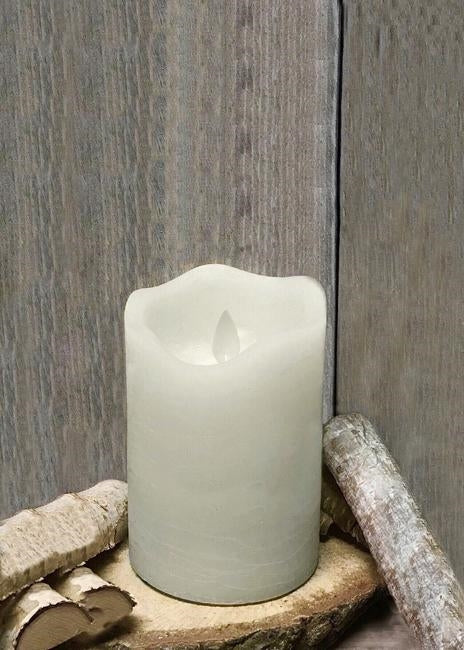 Ivory Real Wax Flameless LED Candle - 3X5" - Berry Hill - Country Living Products