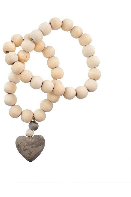 Wooden Heart Prayer Beads - Berry Hill - Country Living Products