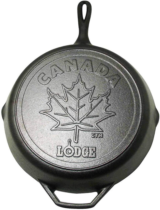 Cast Iron Skillet - Canada - Maple Leaf - Preseasoned 12 inch - Berry Hill - Country Living Products