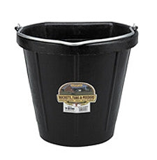 Bucket - 18 quart flat back rubber bucket