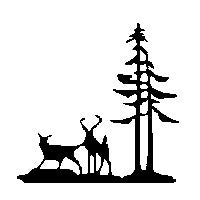 Deer & Pines Weathervane - Berry Hill - Country Living Products